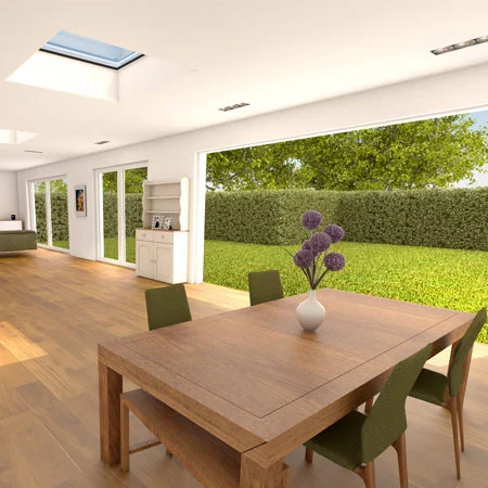 Additional view of Daylighting a kitchen extension
